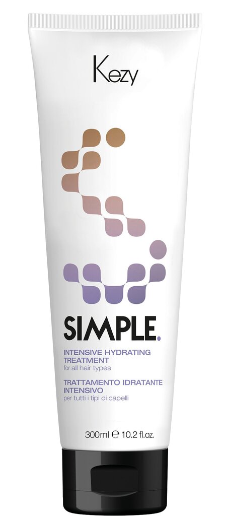 Juuksekreem Kezy Simple Intensive Hydrating Treatment 300ml цена и информация | Maskid, õlid, seerumid | kaup24.ee