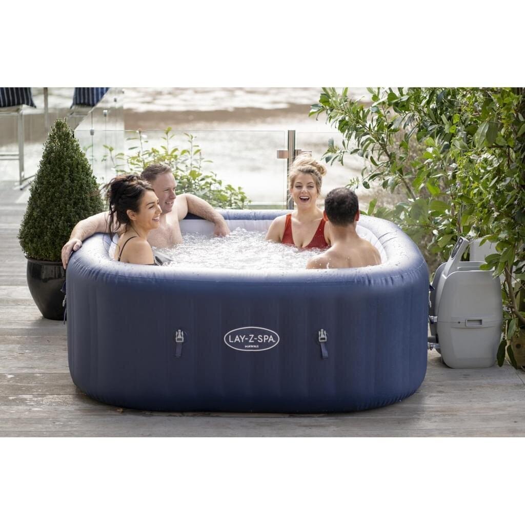 Mullivann filtriga Bestway Lay-Z-Spa® Hawaii AirJet™ 180 x 180 x 71 cm цена и информация | Basseinid | kaup24.ee