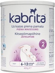 Молочная смесь Kabrita 2, 6-12 мес, 400 г цена и информация | Детские смеси с 6 месяцев | kaup24.ee