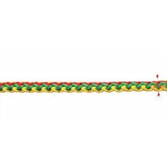 Шнур трехцветный Литовской Республики 6 мм, 1 м цена и информация | Флаги и держатели для флагов | kaup24.ee