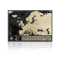 Euroopa kraapekaart hind ja info | Maailmakaardid | kaup24.ee