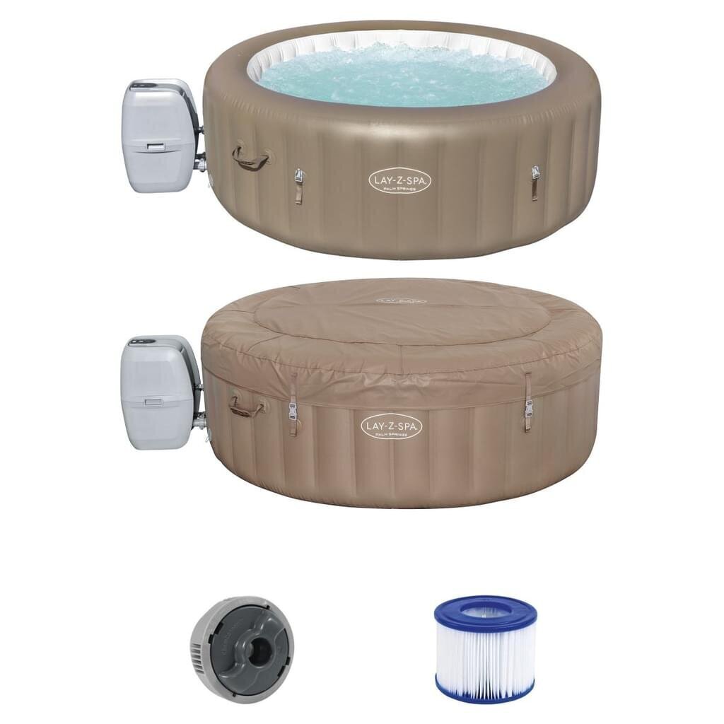 Mullivann filtriga Bestway Lay-Z-Spa® Palm Springs AirJet™ 196 x 71 cm цена и информация | Basseinid | kaup24.ee