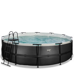 Каркасный бассейн с фильтром Exit Leather ø488x122 см, черный цена и информация | Бассейны | kaup24.ee