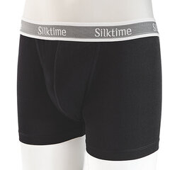 Siidist aluspüksid meestele Silktime, must hind ja info | Meeste aluspesu | kaup24.ee
