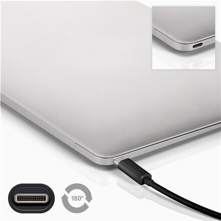 Laadimiskaabel Goobay 38873 USB-C-USB-C, 1M, 5A, 3.2 GEN, Must цена и информация | Mobiiltelefonide kaablid | kaup24.ee