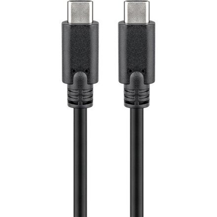 Laadimiskaabel Goobay 38873 USB-C-USB-C, 1M, 5A, 3.2 GEN, Must цена и информация | Mobiiltelefonide kaablid | kaup24.ee