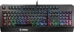 Игровая клавиатура Gaming MSI Vigor GK20 Испанская Qwerty Чёрный LED RGB цена и информация | Клавиатуры | kaup24.ee