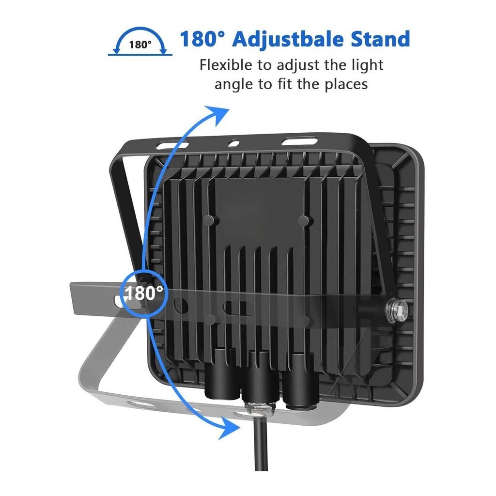 LED tänavavalgusti liikumisanduriga GR-LED-FL-20W-SENSOR valge hind ja info | Aia- ja õuevalgustid | kaup24.ee