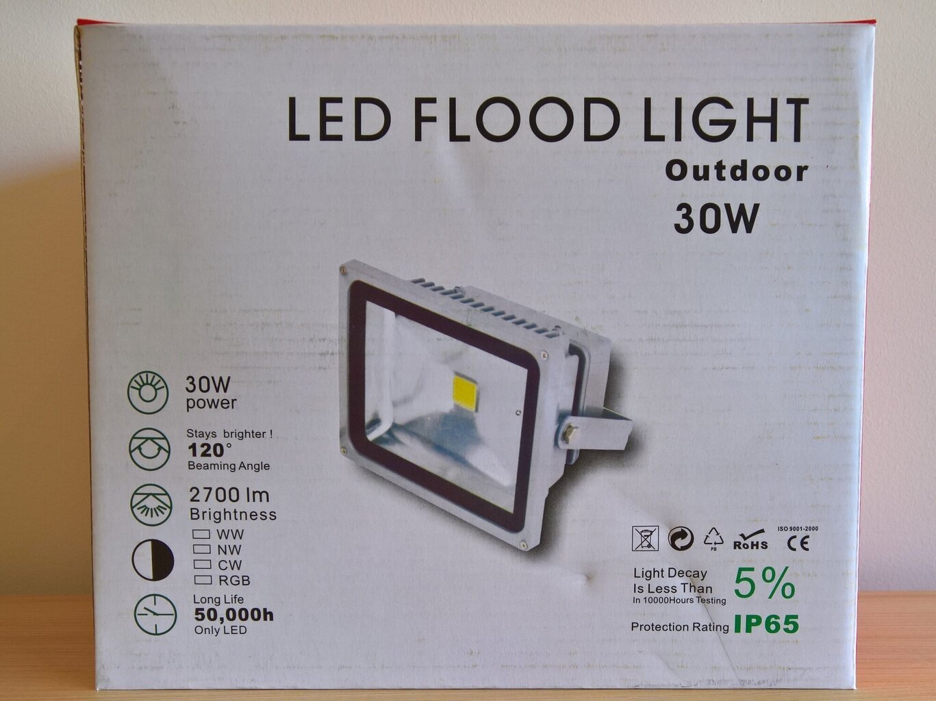 Väli LED-prožektor GX-LED-FL-30W must hind ja info | Aia- ja õuevalgustid | kaup24.ee