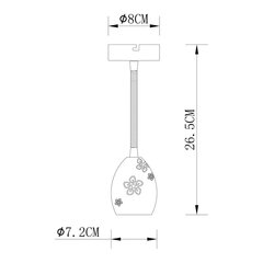 Lastetoa valgusti G.LUX GM-580/1A, roosa цена и информация | Детские светильники | kaup24.ee