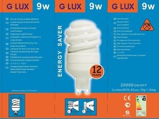 Энергосберегающая лампочка 9W упаковка 10шт G.LUX DSL 9W G9 цена и информация | Лампочки | kaup24.ee