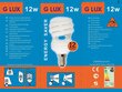 Energiasäästlik lambipirn 12W, G.LUX DTL 12W E14, pakis 10tk цена и информация | Lambipirnid, lambid | kaup24.ee