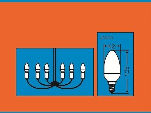 Energiasäästlik lambipirn 11W, G.LUX DEA/C 11W E14, pakis 10tk hind ja info | Lambipirnid, lambid | kaup24.ee