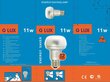 Energiasäästlik lambipirn 11W, G.LUX DER/R63 11W E27, pakis 10tk цена и информация | Lambipirnid, lambid | kaup24.ee