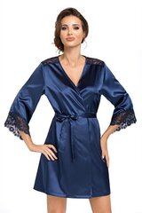 Naiste hommikumantel Donna Eva, sinine цена и информация | Женские халаты | kaup24.ee