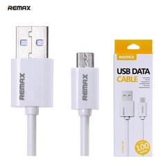 Remax Универсальный Микро USB Кабель премиум качества для данных и заряда 1м Белый (EU Blister) цена и информация | Кабели для телефонов | kaup24.ee