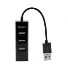 Концентратор Sbox H-204, 4 х USB цена и информация | Адаптеры и USB-hub | kaup24.ee