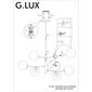 Rippvalgusti G.LUX GM-906/6 mat black цена и информация | Rippvalgustid | kaup24.ee