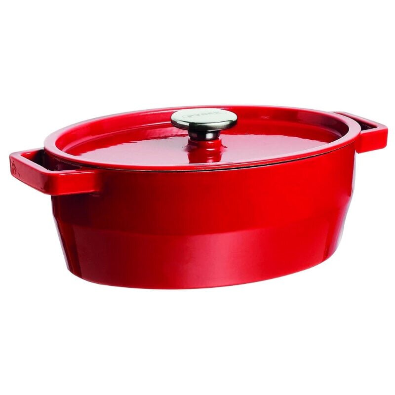 Pyrex SLOWCOOK malmist pott 29cm. 3.8l ovaalne punane цена и информация | Potid ja kiirkeedupotid | kaup24.ee