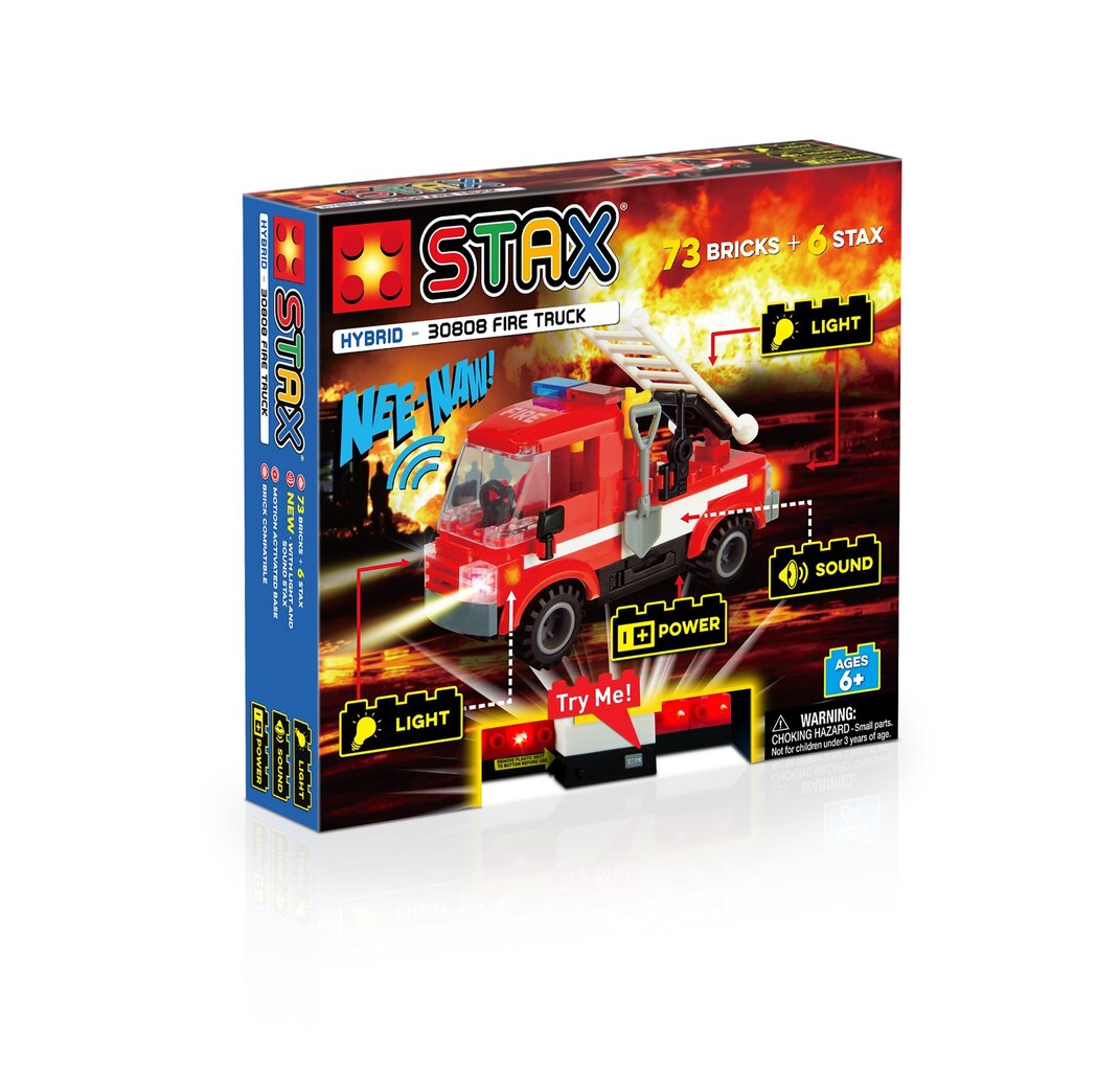 Konstruktor STAX Hybrid, Tuletõrjeauto, 30808, 79 tk цена и информация | Klotsid ja konstruktorid | kaup24.ee
