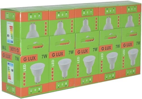 LED pirnid 7W G.LUX GR-LED-GU10-PA-7W, 10tk hind ja info | Lambipirnid, lambid | kaup24.ee