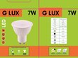 LED pirnid 7W G.LUX GR-LED-GU10-PA-7W, 10tk цена и информация | Lambipirnid, lambid | kaup24.ee