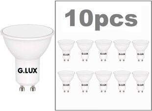 LED pirnid G.LUX GR-LED-GU10-PA9-8W 3000K - 10tk pakis цена и информация | Лампочки | kaup24.ee