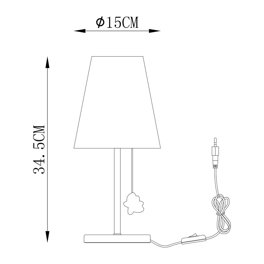 Lastetoa lamp G.Lux GM-191/1T Princess цена и информация | Lastetoa valgustid | kaup24.ee