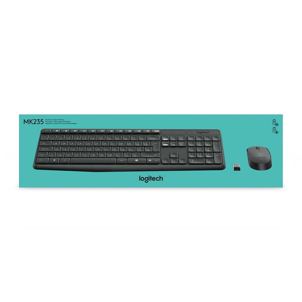 Logitech MK235 цена и информация | Klaviatuurid | kaup24.ee