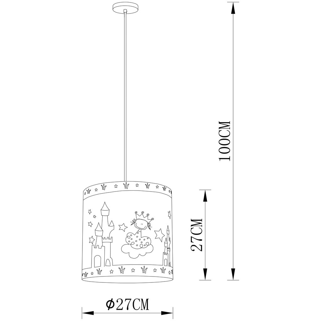 G.Lux laste lamp GM-191/1 Princess hind ja info | Lastetoa valgustid | kaup24.ee