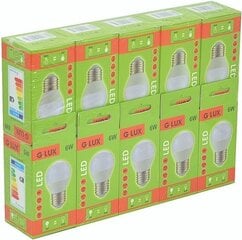 Светодиодные лампы G. LUX GR-LED-G45-E27-6W-3000K, 10шт. Упаковка цена и информация | Лампочки | kaup24.ee