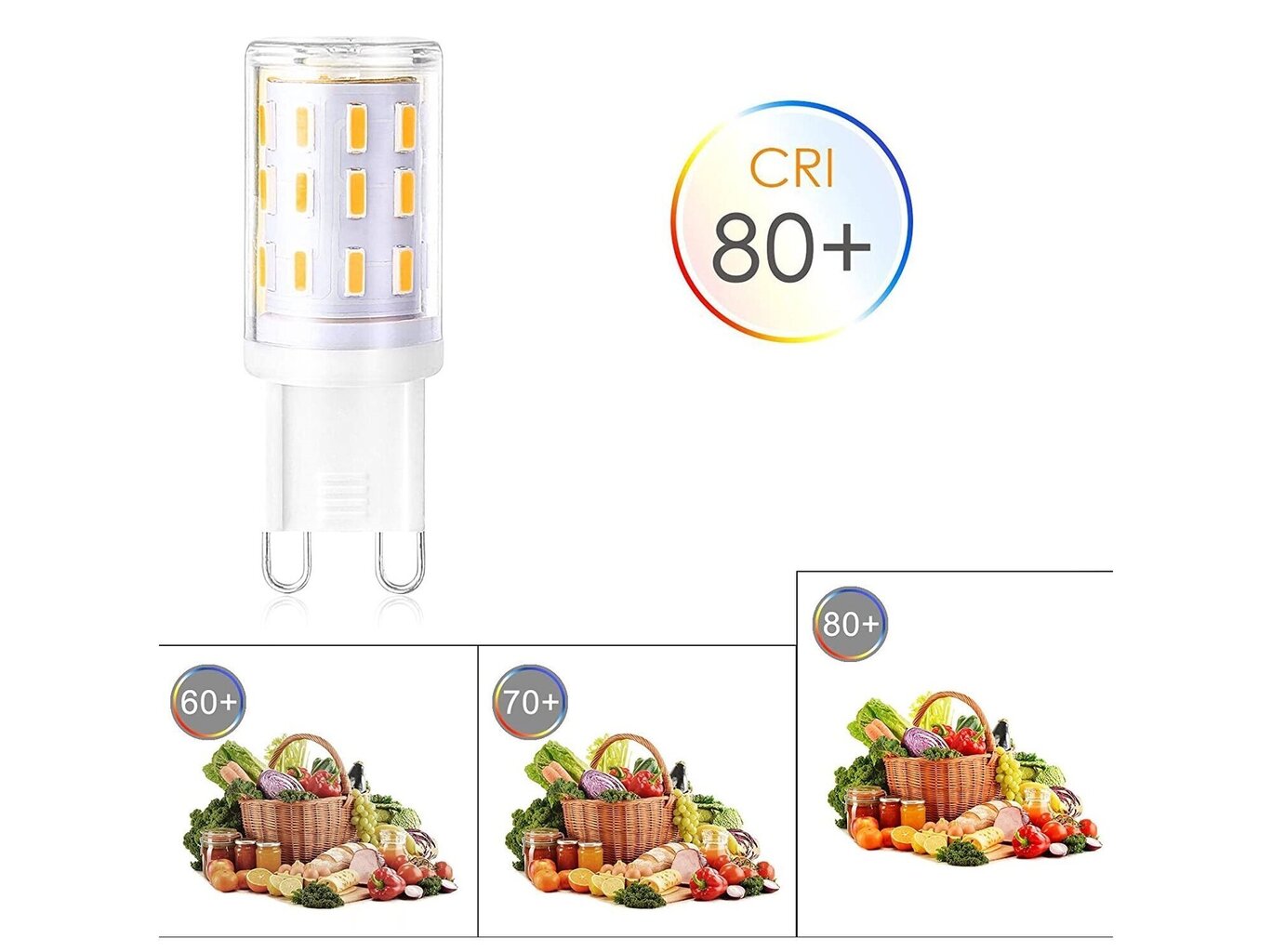 LED pirnid G.Lux GR-LED-G9-4W 3000K, 10tk hind ja info | Lambipirnid, lambid | kaup24.ee