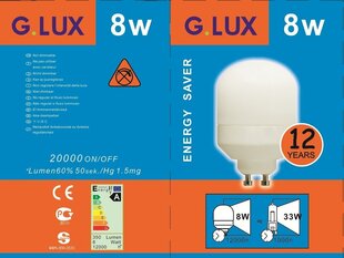 Energiasäästlik lambipirn 8W, G.LUX DSL 8W GU10, pakis 10tk цена и информация | Лампочки | kaup24.ee