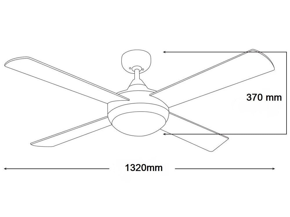 Ventilaatoriga lamp G.LUX GF-DICUS hind ja info | Ventilaatoriga valgustid | kaup24.ee