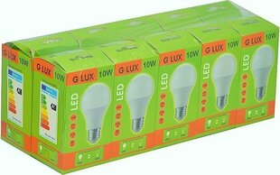 Светодиодные лампы G. LUX GR-LED-A60-10W 4000K, 10шт. Упаковка цена и информация | Лампочки | kaup24.ee