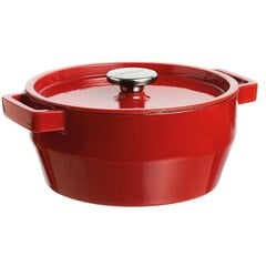 Кастрюля чугунная Pyrex SLOWCOOK 28см, 6,3л красная цена и информация | Кастрюли, скороварки | kaup24.ee