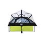 Karkassiga bassein filtri ja katusega Exit Lime 220x150x65 cm, roheline цена и информация | Basseinid | kaup24.ee