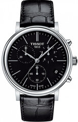 Женские часы Tissot T-Classic Carson Premium Chronograph T122.417.16.051.00, черные цена и информация | Женские часы | kaup24.ee