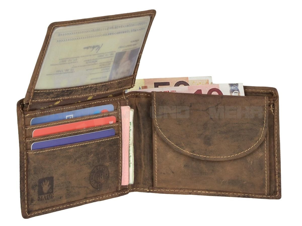 Meeste nahkkott GreenBurry Vintage, pruun hind ja info | Meeste rahakotid | kaup24.ee