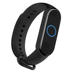 Kellarihm Fusion wave band Xiaomi Mi Band 3 / 4, must hind ja info | Nutikellade ja nutivõrude tarvikud | kaup24.ee