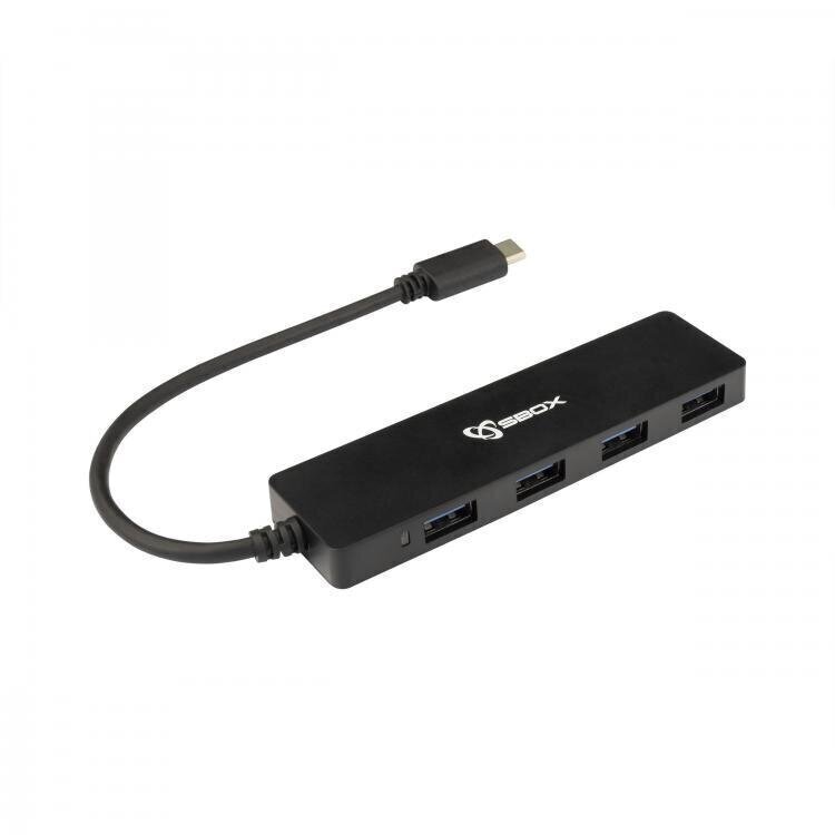 Adapter Sbox H-404C, 4 x USB 3.0 цена и информация | USB jagajad, adapterid | kaup24.ee