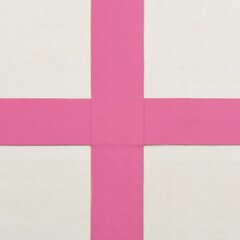 Täispuhutav treeningmatt, roosa, 300x100x15 cm, pvc hind ja info | Joogamatid | kaup24.ee