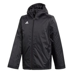 Spordijope poistele Adidas CORE 18 Junior, must цена и информация | Куртки для мальчиков | kaup24.ee