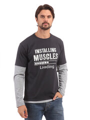 Мужская футболка с длинными рукавами Street Industries цена и информация | Meeste T-särgid | kaup24.ee