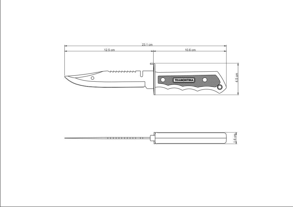 Tramontina 5'' Bowie Kalanuga hind ja info | Muud kalastustarvikud | kaup24.ee