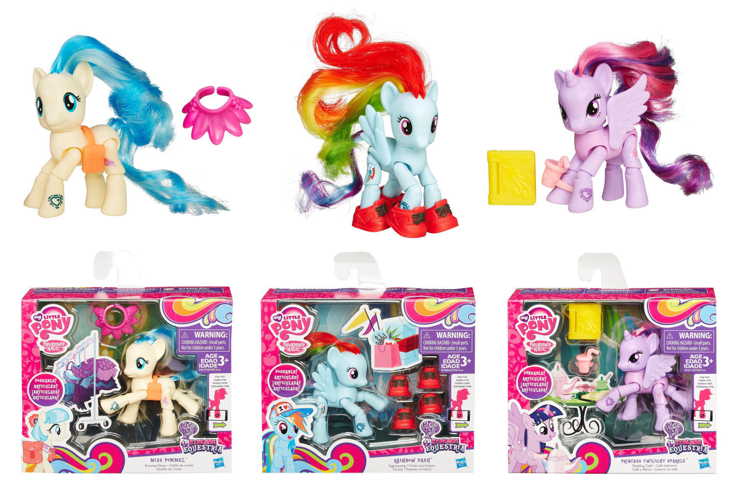 Väike poni My Little Pony Poseable Pony, B3598EU4, 1 tk hind ja info | Tüdrukute mänguasjad | kaup24.ee