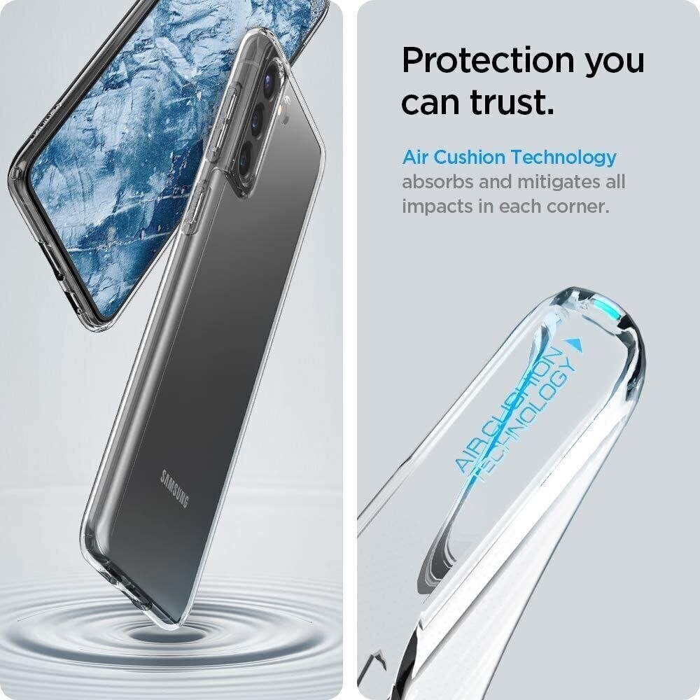 Silikoonümbris Spigen Liquid Crystal, Samsung G991 Galaxy S21 5G, läbipaistev hind ja info | Telefoni kaaned, ümbrised | kaup24.ee