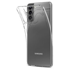 Silikoonümbris Spigen Liquid Crystal, Samsung G991 Galaxy S21 5G, läbipaistev hind ja info | Telefoni kaaned, ümbrised | kaup24.ee