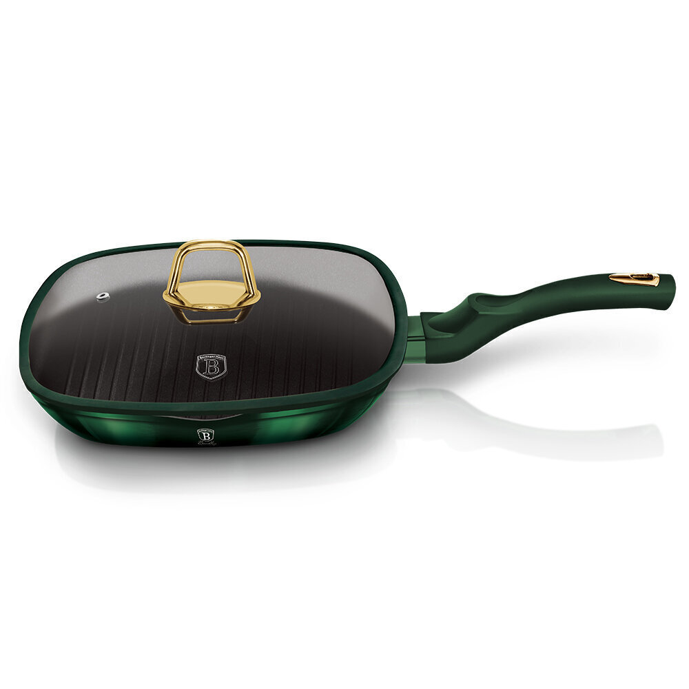 Grillpann BerlingerHaus Metallic Line Emerald, 28 cm цена и информация | Pannid | kaup24.ee