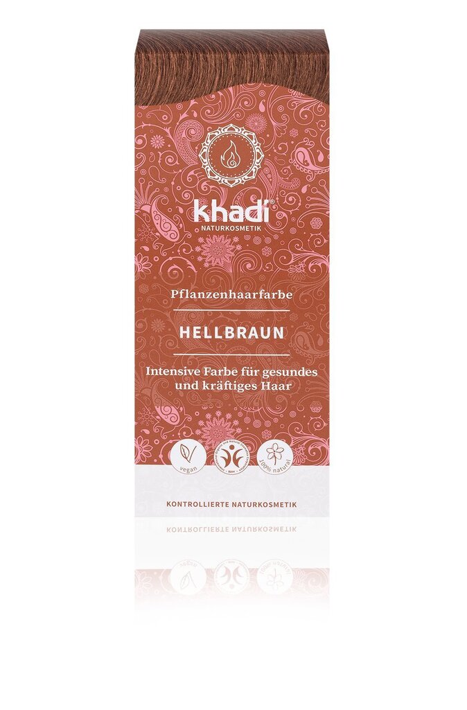 Looduslik juuksevärv Khadi 150 g, "HellBraun" hind ja info | Juuksevärvid | kaup24.ee